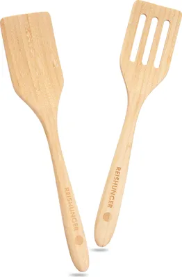 Produktbild von REISHUNGER Bambus Pfannenwender 2er Set, Küchenhelfer, 32cm