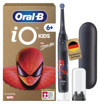 Immagine prodotto di Spazzolino elettrico per bambini Oral-B iO Kids 6+, Marvel Spider-Man, colore nero