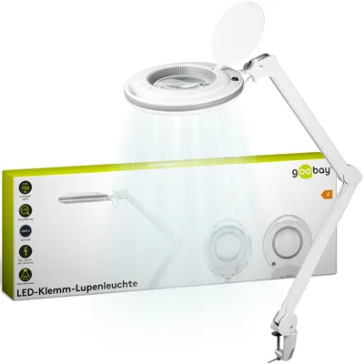 Produktbild von Goobay 60362, 1,75x, Glas, 12,7 cm, LED, 6500 K, 730 lm