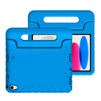 Productafbeelding van imoshion Kidsproof Backcover met handvat voor de Apple iPad 11 (2025) 11 inch A16 / iPad 10 (2022) 10.9 inch - Blauw