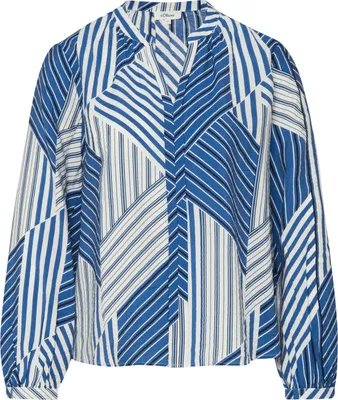 Produktbild von s.Oliver 2174587.55A1.42, Bluse, Erwachsener, Weiblich, Blau, Langärmlig, Regular fit