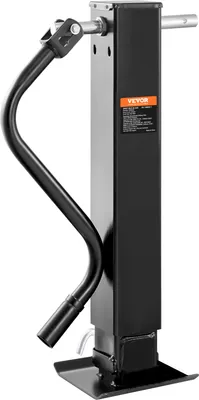 Immagine prodotto di VEVOR cric per rimorchi fino a 5443 kg Cric per rimorchi da viaggio supporto girevole con impugnatura ergonomica Cric Acciaio al carbonio con rivestimento in acciaio inox Supporto per cric per rimorchi regolabile in altezza