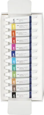 Produktbild von FABER-CASTELL Aquarellfarbe 12er Kartonetui
