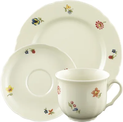 Produktbild von Seltmann Weiden Marie-Luise Kaffeeservice 18-teilig Blütenmeer, 6 Person(en), Porzellan, Cremefarben, 14,5 cm, 20 cm, 18 Stück(e)