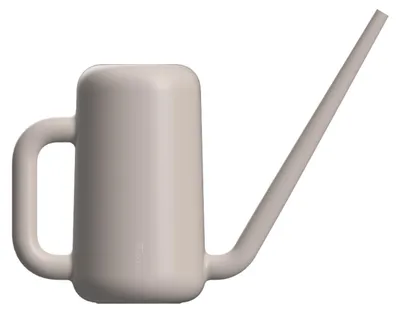 Produktbild von Plastia Gießkanne klein für den Zimmerpflanzen 1,8 L - Blumengießkanne aus recyceltem Kunststoff - mit Ausgießer, Elfenbein