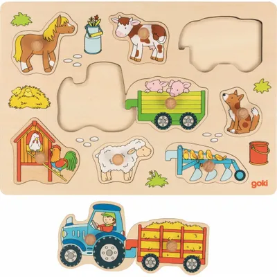 Immagine prodotto di Puzzle di un trattore con rimorchi