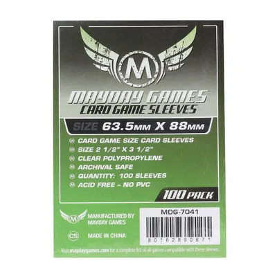 Produktbild von Mayday Standard Card Game Sleeves - Hüllen 63,5x88mm (100 Stück) - 7041