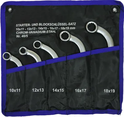 Produktbild von FAMEX 10366 Starterschlüssel Satz Starter und Blockschlüssel - Schraubenschlüssel Set