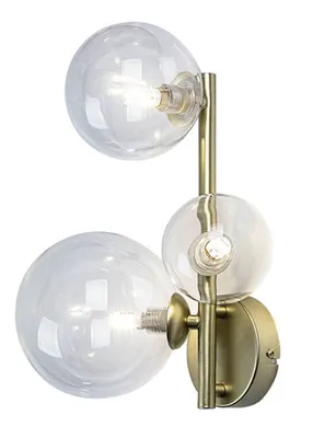 Produktbild von Rabalux 71299 Wandlampen Aslov G9 3X MAX 28 Metall Glas golden