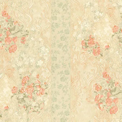 Produktbild von A.S. Creation Flower Days | 318711 | Vliestapete Streifen | 1.06 m x 10.05 m | Beige