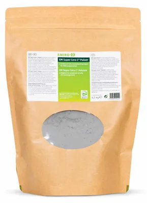 Produktbild von Emiko EM Super Cera C Pulver 500g verbessert die Eigenschaften des Bodens