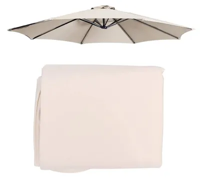 Image de Housse de remplacement pour parasol, diamètre 3 mètres, avec 8 baleines, imperméable