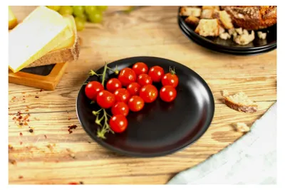 Produktbild von Dessertteller schwarz matt Ø 19 cm