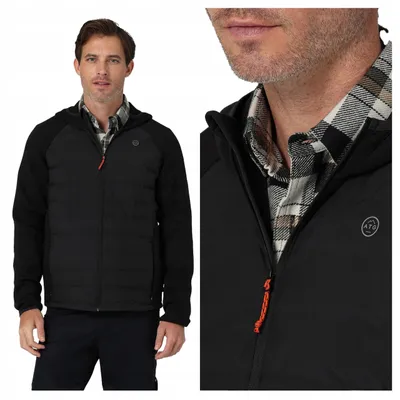 Immagine prodotto di Wrangler | Giacca sportiva ibrida da uomo, ideale per la stagione di transizione, adatta per attività all'aperto, leggera, stile sportivo, taglia XL