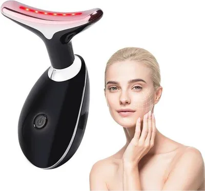Produktbild von Famanu Gesichtsmassagegerät mit 7 Farbmodi und 3 Intensitätsstufen - Hautstraffung