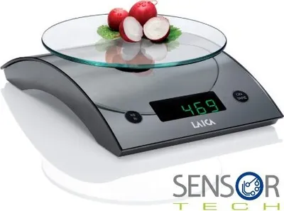 Produktbild von Laica KS1013, Elektronische Küchenwaage, 5 kg, 1 g, Silber, Sensor, LCD
