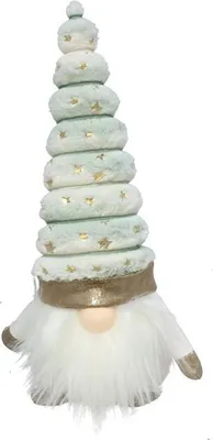Produktbild von Weihnachtszwerg mit 1 LED grün - 39 cm - Weihnachtsdekoration