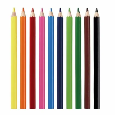 Productafbeelding van Herlitz kleurpotloden Jumbo, zeshoekig, kartonnen etui met 10 stuks