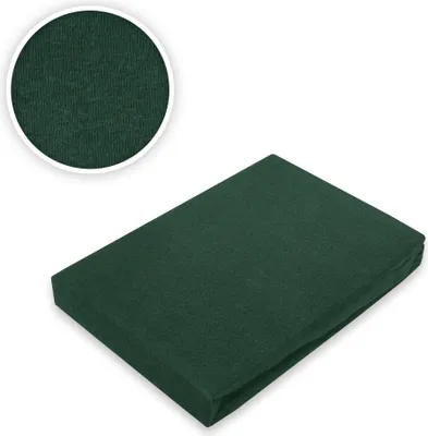 Produktbild von Jersey Spannbettlaken Dunkelgrün in verschiedenen Grössen 140 - 160 x 200 cm
