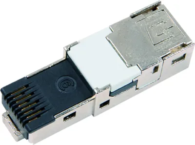 Produktbild von TELEGÄRTNER STX RJ45 Steckereinsatz, feldkonf., AWG22-26 Cat.6 Class EA (ISO)