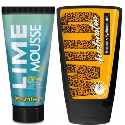 Productafbeelding van Soleo Lime Mousse bruiningsversneller 150 ml + Wild Tan Wild Accelerator bruiningsversneller 125 ml