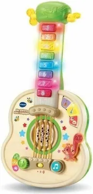 Image de VTech MA GUITARE LUMI MAGIQUE (JOUET AVEC PARTIE BOIS CERTIFIE FSC), 1,5 ans, 538 g, Multicolore