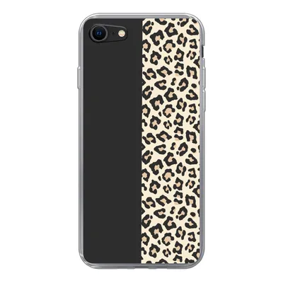 Produktbild von MuchoWow® Handyhülle Schutzhülle Hülle für iPhone 7 Tiere - Muster - Panther Silikon Softcase Handy Hülle - Kartenhalter