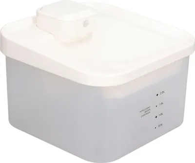 Produktbild von Kabelloser Wasserspender für Haustiere, automatisch, sensorisch, extrem leise, intelligenter UV-Reinigungsbrunnen, Weiß