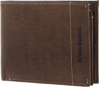 Produktbild von bruno banani Leder Geldbörse Wallet Brown dunkelbraun