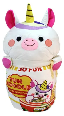 Image de XXL Kuscheltier Einhorn in Nudelbox - ca. 75 cm