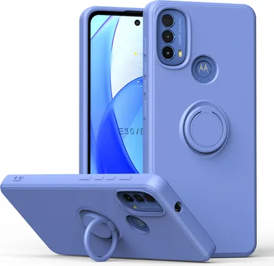 Produktbild von Moto E20 / E30 / E40 Handyhülle, Ring Halter Ständer Kratzfeste Weiche Silikon schutzhülle für Motorola Moto E20 / E30 / E40