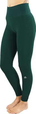 Produktbild von GUGGEN MOUNTAIN Figurformende Damen Sporthose Nahtlose Sport Leggings Lange Sportleggins Running Laufhose Laufleggings Yogahose Wanderleggings, Dunkelgrün, XS
