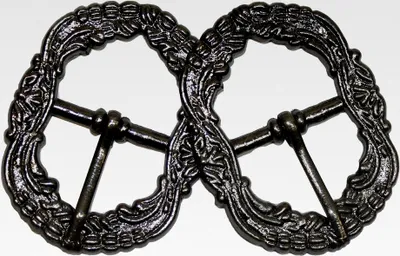 Produktbild von 2 Stück Trachten Schnalle für Hosenträger aus Metall