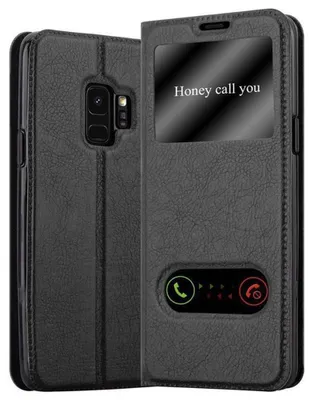 Produktbild von Cadorabo Schutzhülle für Samsung Galaxy S9 Hülle in Schwarz Handyhülle Book Case Cover Etui