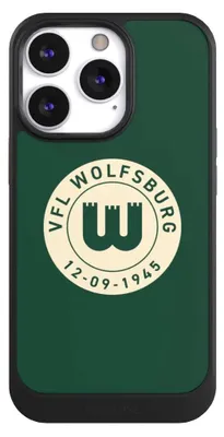 Produktbild von NIVOCASE Hülle für Apple iPhone 13 Pro  Handyhülle NIVOcore Case Schwarz Offizielles Lizenzprodukt VfL Wolfsburg 80 Jahre
