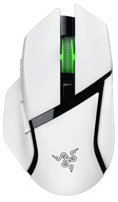 Produktbild von Gaming-Maus Razer Basilisk V3 X HyperSpeed, kabellos, Dual-Modus, 18.000 DPI, Bluetooth, Weiß