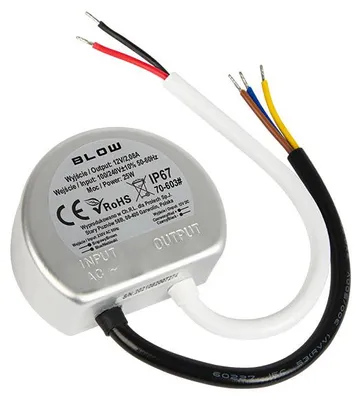Zdjęcie produktu dla Zasilacz do taśmy LED, AC/DC, 25W, 12V, do obudowy IP67