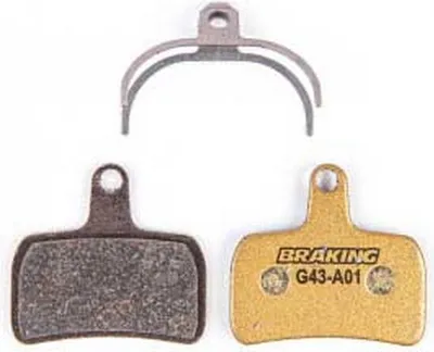 Produktbild von Braking Hope Mono Mini Metallische Carbon-scheibenbremsbeläge Golden  Golden One Size