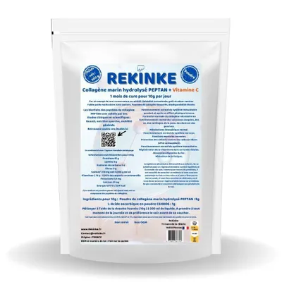 Image de Collagène marin + Vitamine C poudre 300g REKINKE