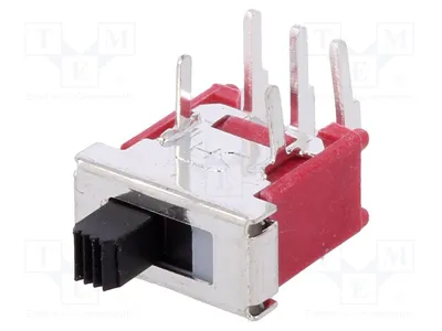 Obrázok produktu pre 1x Spínač posuvný: 3 polohy ON-OFF-ON, typ TS-6AS-Q-H, pre posuvné spínače, 1,5A/250VAC