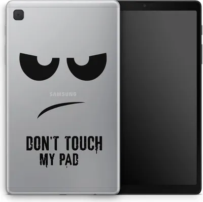 Produktbild von Hülle für Apple Tablet Cover Case Silikon Schutz Schutzcover Abdeckung mit Motiv, Modell wählen:Apple iPad Pro 2. Generation (10.5), Motiv auswählen:Dont Touch My Pad Transparent