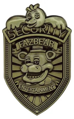 Obrázok produktu pre Značka pre zamestnancov "Five Nights at Freddy's" – replika, starožitná mosadzná edícia