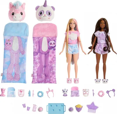 Obrázok produktu pre Mattel - Barbie Cutie Reveal Cozy Cute Tees Slumber Party Gift Set