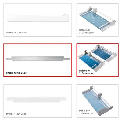 Produktbild von Dahle Anpress-Schiene für Modell 507 2. Generation