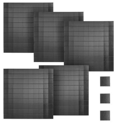 Produktbild von 500 kleine selbstklebende Magnete, selbstklebende Magnetblöcke, flache Magnetstreifen (10 x 10 mm), Magnetpunkte, selbstklebende Magnete für Schule, Büro und Zuhause