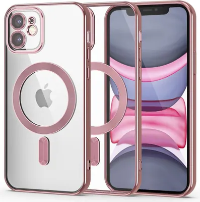 Zdjęcie produktu dla Etui Tech-Protect MagShine Line MagSafe do iPhone'a 11, różowe