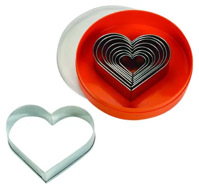 Immagine prodotto di Set di formine a forma di cuore, lisce