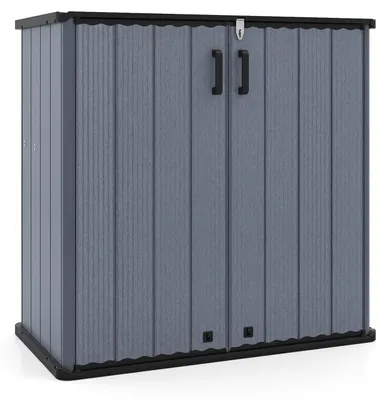 Produktbild von KOMFOTTEU Gartenschrank Outdoor wetterfest aus HDPE für Werkzeuge