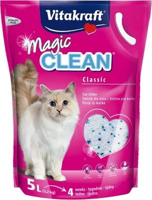 Zdjęcie produktu dla Żwirek Vitakraft Magic Clean silikonowy 5L [15506]