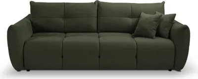 Produktbild von Sofa MODA mit Schlaffunktion, Schlafsofa, Wohnzimmersofa, Couch, Soffa, Bettsofa, Chenille-Stoff – Grün WIND 75